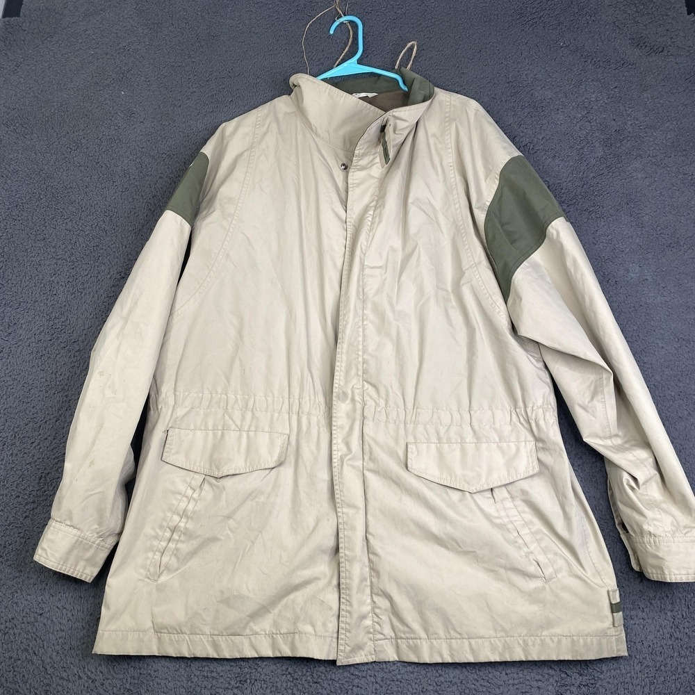Vintage Early Winters Jacket Mens XL Khaki Gore-Tex Parka Field Coat Hiking 80s